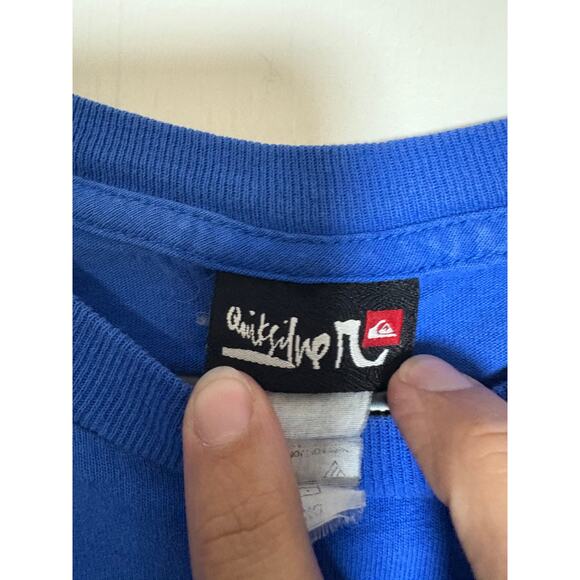 Quiksilver Y2K Surfer Logo Spellout XL Short Sleeve T Shirt - Picture 3 of 8